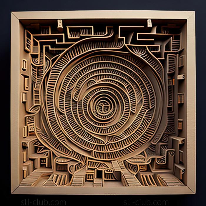 3D model st labyrinth (STL)